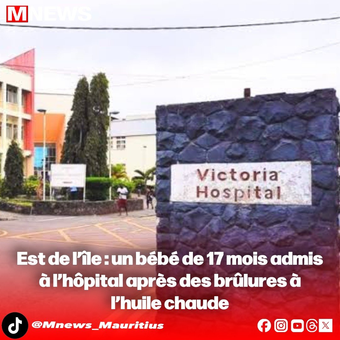Est de l’île : un bébé de 17 mois admis…